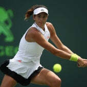 Muguruza golpea una bola