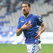 Toché, jugador del Real Oviedo Toché, jugador del Real Oviedo