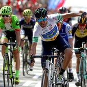 Valverde celebra su victoria en la Volta a Catalunya Valverde celebra su victoria en la Volta a Catalunya