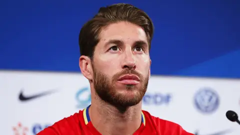 Sergio Ramos, en rueda de prensa Sergio Ramos, en rueda de prensa