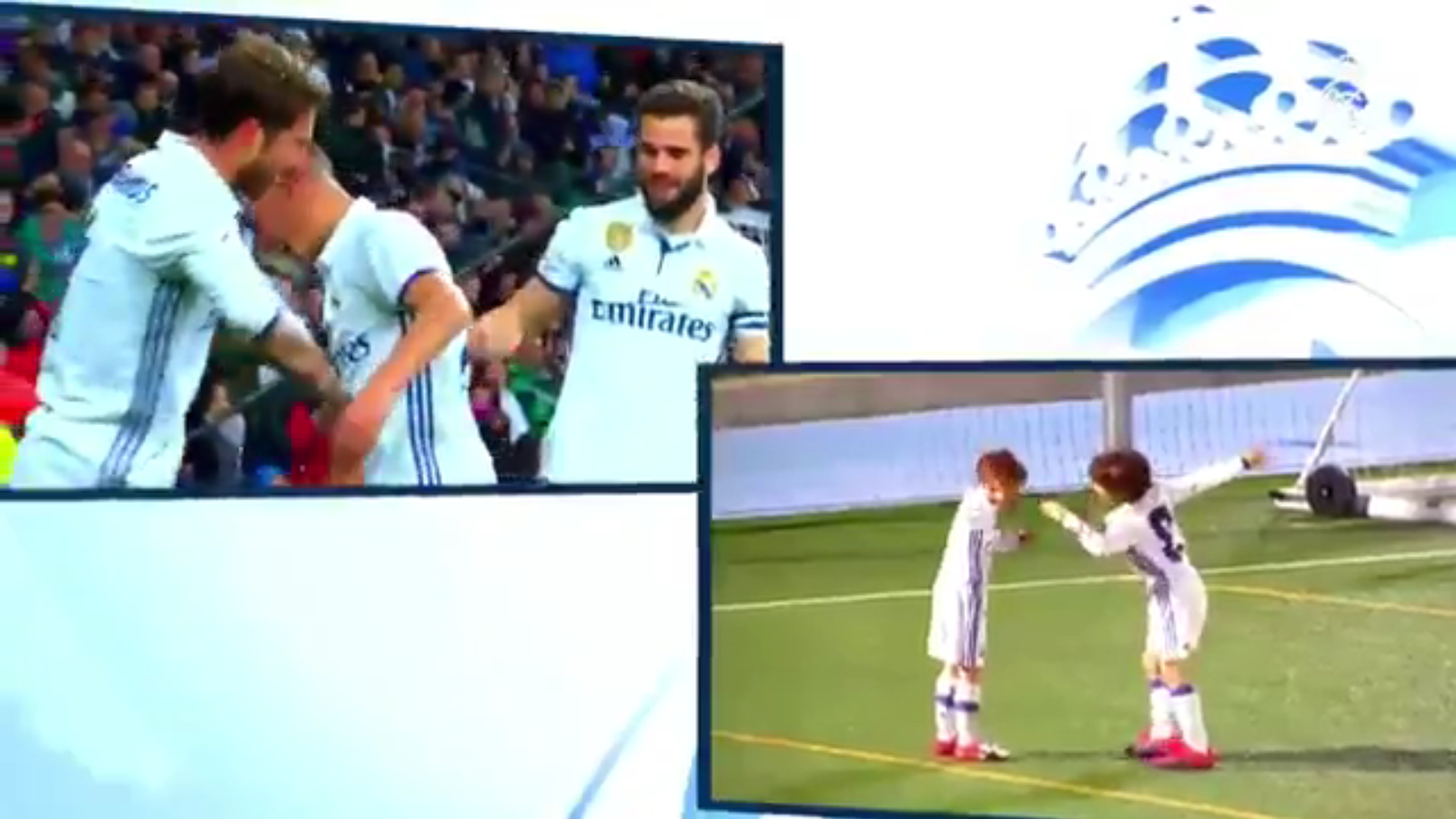 La increíble imitación de Sergio Ramos y Lucas Vázquez de dos prebenjamines del Real Madrid La increíble imitación de Sergio Ramos y Lucas Vázquez de dos prebenjamines del Real Madrid