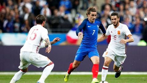 Griezmann durante el partido