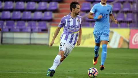 Michel Herrero, jugador del Real Valladolid. Michel Herrero, jugador del Real Valladolid.