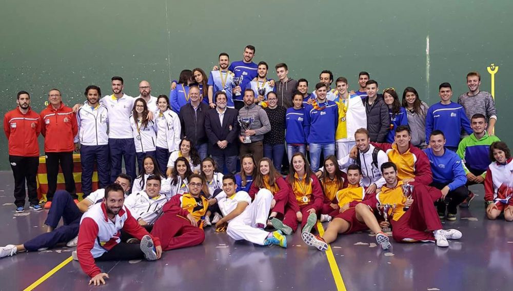 Jugadores participantes en el Campeonato de España celebrado en Elche.