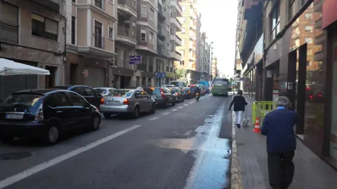 Atasco en la calle Doctor Caro como consecuencia del cierre del puente del Ayuntamiento. TRÁFICO EN ELCHE