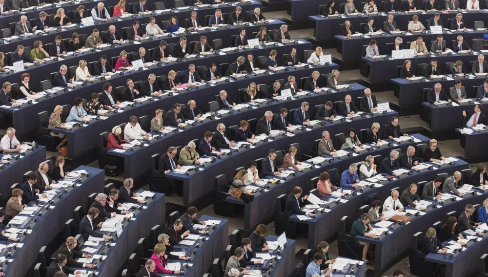 Vista general del Parlamento Europeo en Estrasburgo 