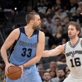 Marc Gasol ante su hermano Pau