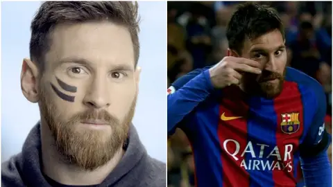 La dedicatoria de Messi en su gol a los niños con cáncer La dedicatoria de Messi en su gol a los niños con cáncer