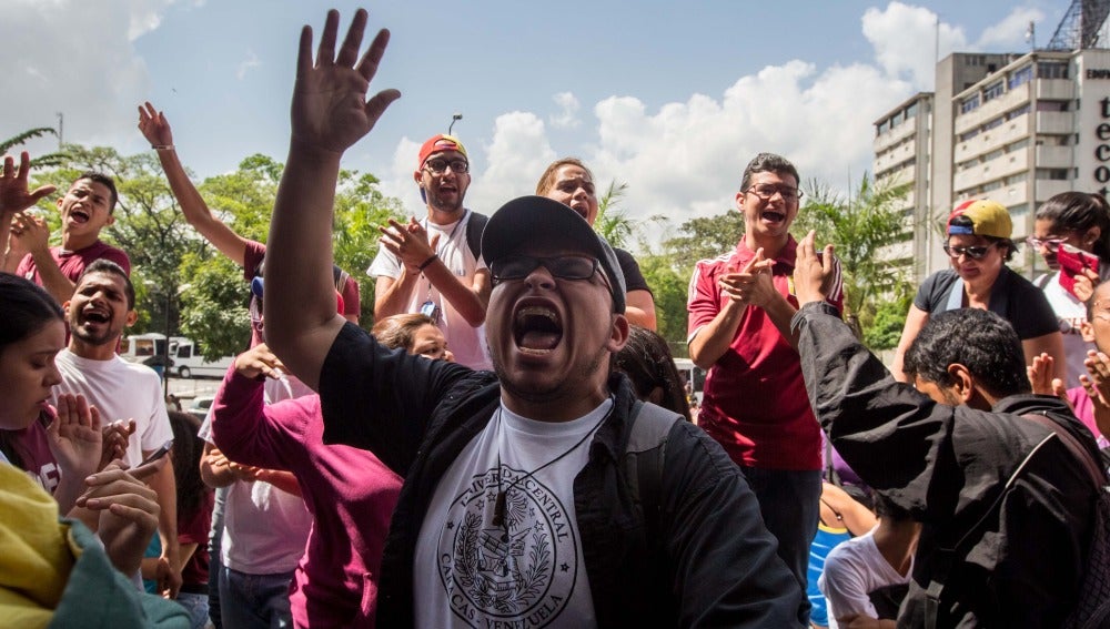 Protesta en contra del Gobierno en Caracas 
