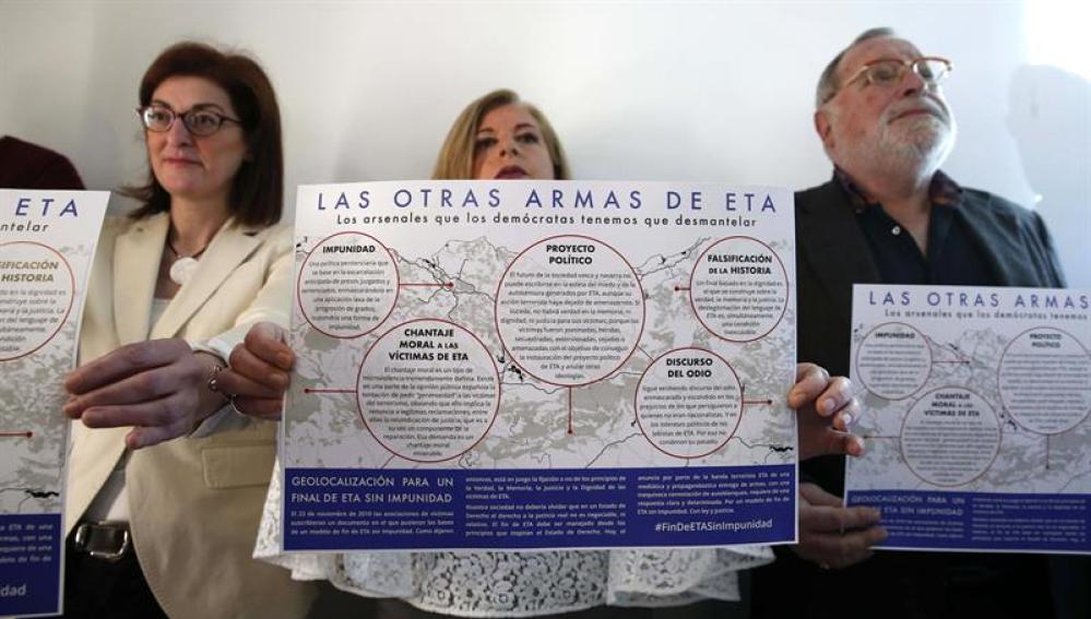Firmantes del manifiesto 'Por un fin de ETA sin impunidad'