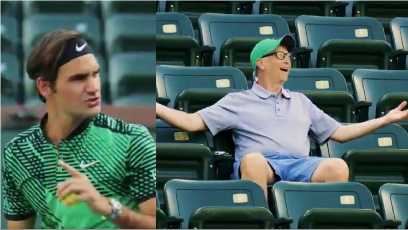 El día que Roger Federer mandó callar a Bill Gates por una buena causa El día que Roger Federer mandó callar a Bill Gates por una buena causa