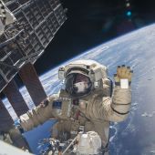 Un astronauta desde la ISS