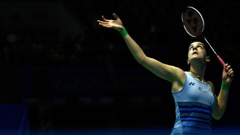 Carolina Mar&iacute;n, en acci&oacute;n en el Abierto de Malasia