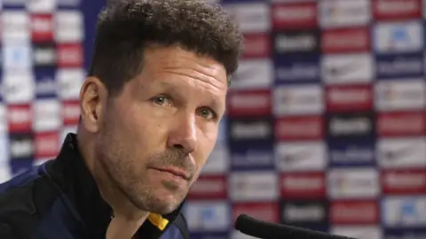 Simeone, en rueda de prensa Simeone, en rueda de prensa