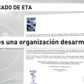 Frame 7.783913 de: ETA emite un comunicado en el que declara que "ya es una organización desarmada"