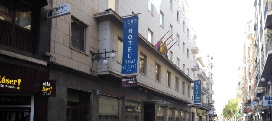 Uno de los hoteles ubicados en el centro de Elche. Uno de los hoteles ubicados en el centro de Elche.