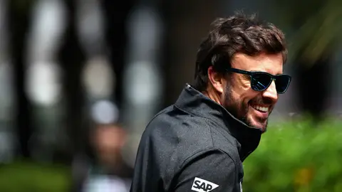 Fernando Alonso, sonriente Fernando Alonso, sonriente