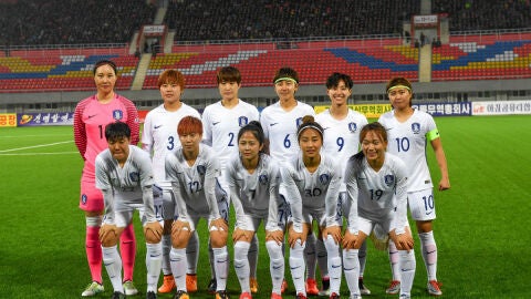 Las chicas de la selecci&oacute;n de Corea del Sur