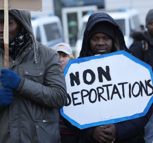 Protesta contra las deportaciones de inmigrantes Protesta contra las deportaciones de inmigrantes