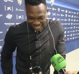 El portero del Málaga, Carlos Kameni. El portero del Málaga, Carlos Kameni.