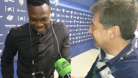 El portero del M&aacute;laga, Carlos Kameni.