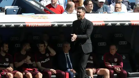 El entrenador del Atlético, Diego Pablo Simeone. El entrenador del Atlético, Diego Pablo Simeone.