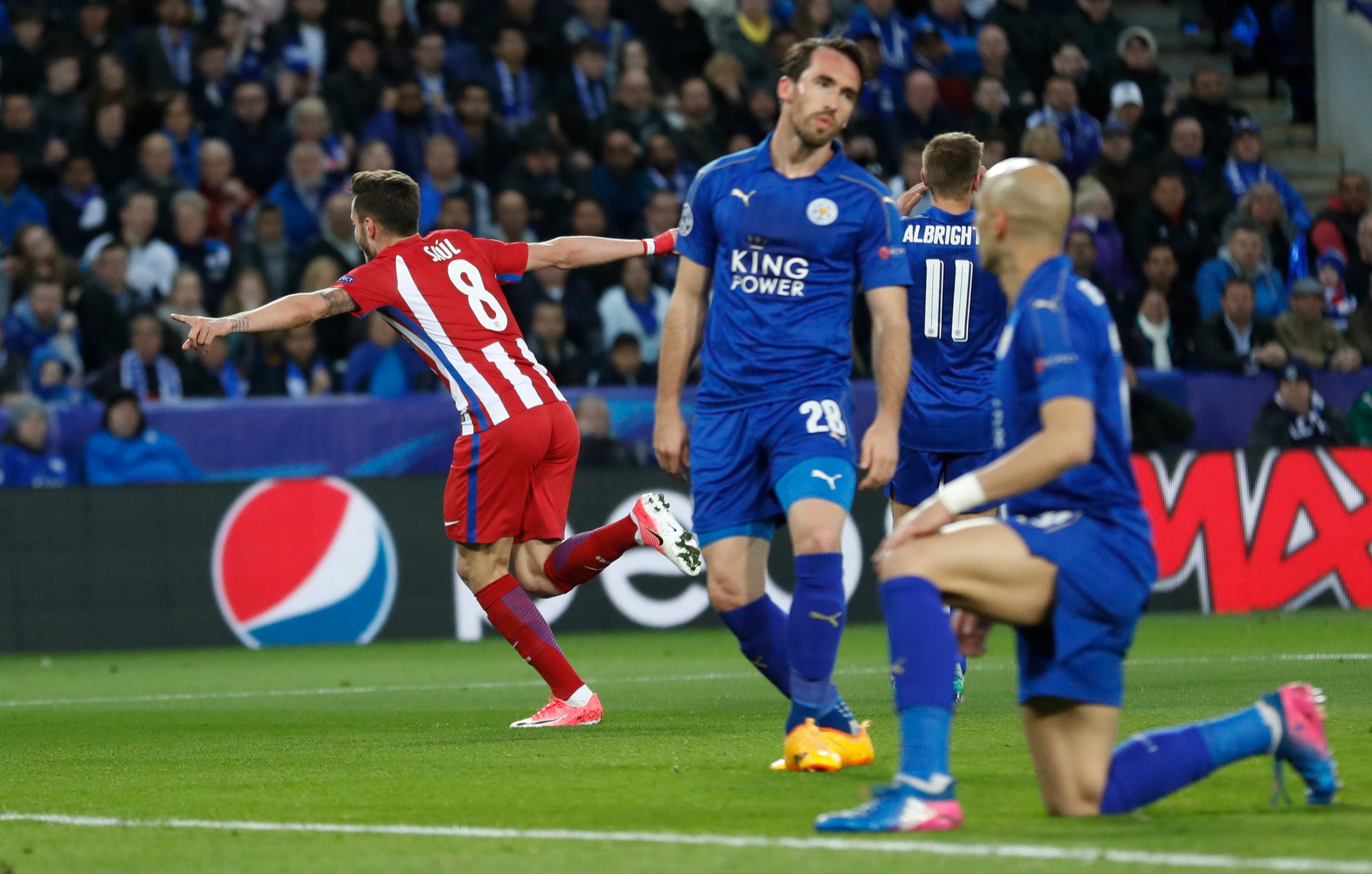 Leicester 1-1 Atlético | Los de Simeone pasan a semifinales de la Champions tras empatar en Leicester Leicester 1-1 Atlético | Los de Simeone pasan a semifinales de la Champions tras empatar en Leicester