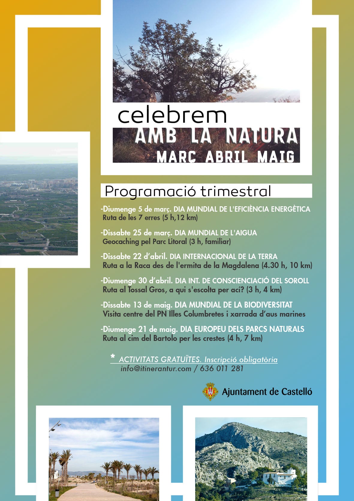 Castelló programa dos actividades de senderismo para conocer los secretos naturales del municipio Castelló programa dos actividades de senderismo para conocer los secretos naturales del municipio