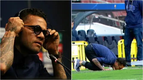 Dani Alves, un espectáculo en su regreso al Camp Nou Dani Alves, un espectáculo en su regreso al Camp Nou