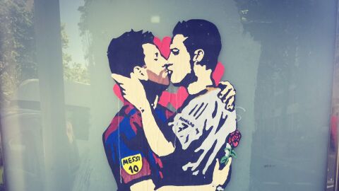 'El amor es ciego'. Imagen del artista callejero Tvboy