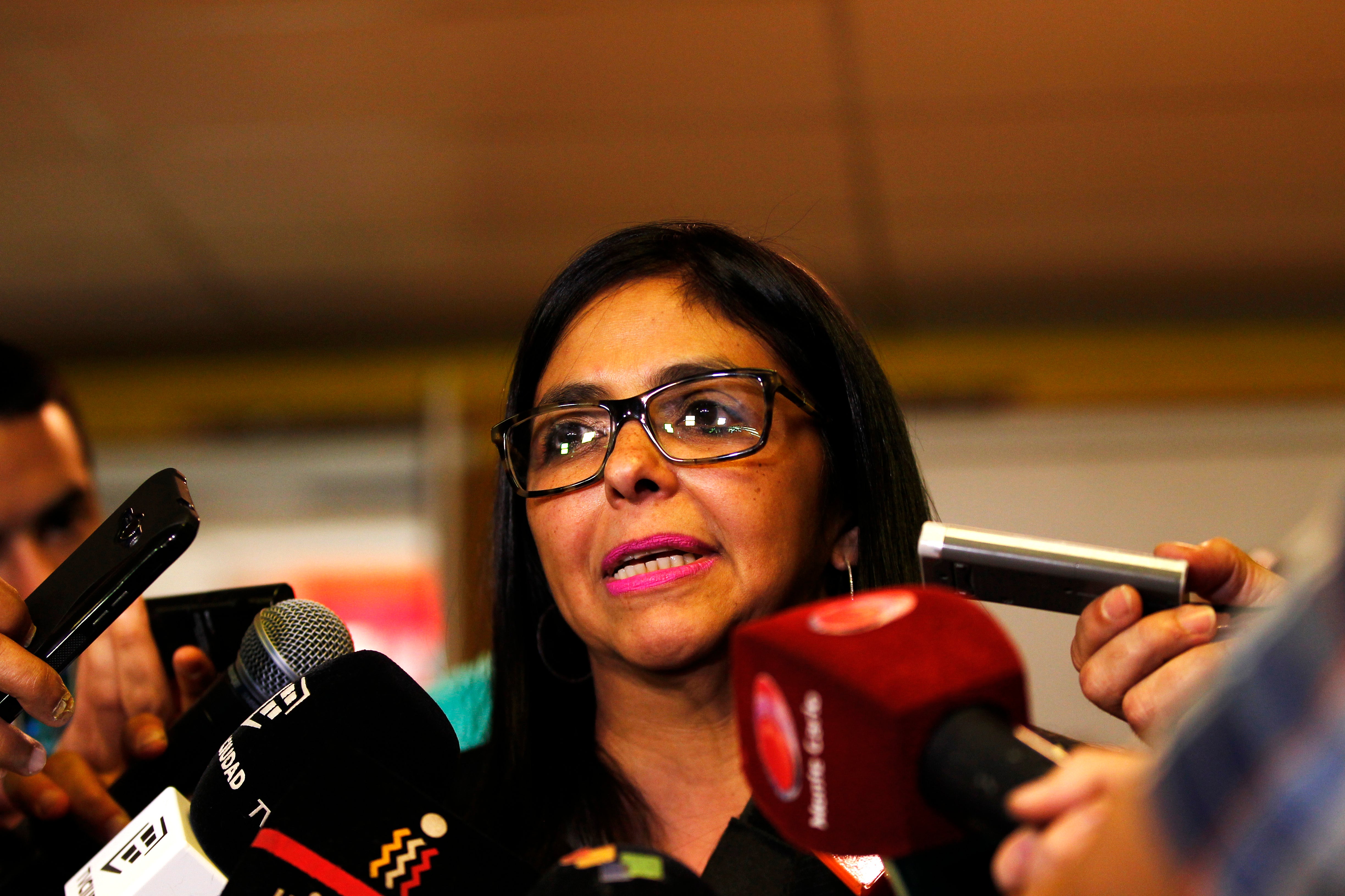 La canciller de Venezuela, Delcy Rodríguez La canciller de Venezuela, Delcy Rodríguez