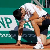 Novak Djokovic claudica ante Goffin