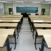 Imagen de archivo de un aula vacía Imagen de archivo de un aula vacía