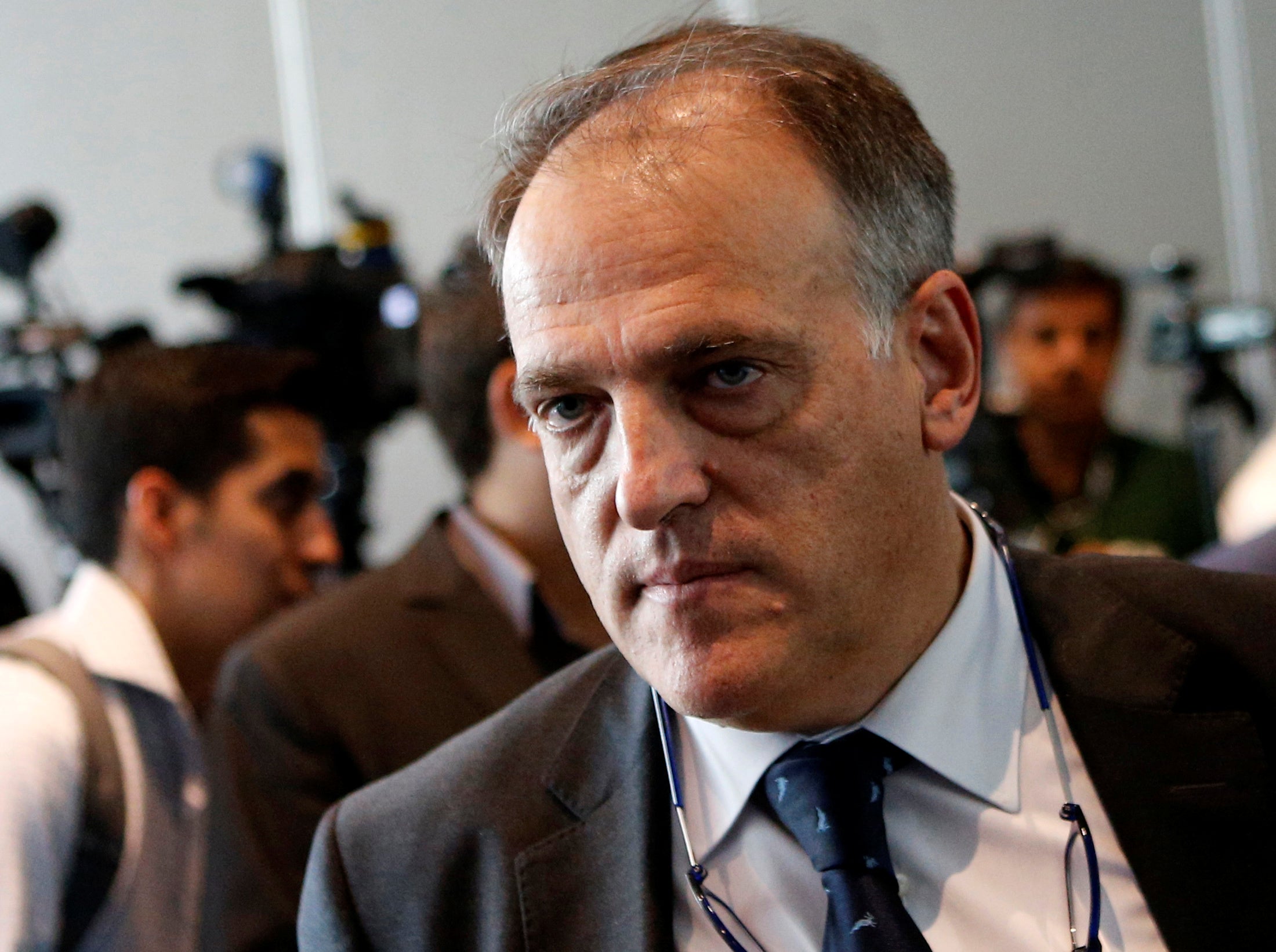 Tebas, sobre Villar: "Llevo diez años diciendo lo que pienso" Tebas, sobre Villar: "Llevo diez años diciendo lo que pienso"