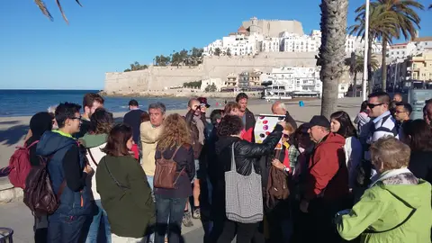 Las visitas guiadas entorno al cine han contado con buena acogida. PEÑÍSCOLA