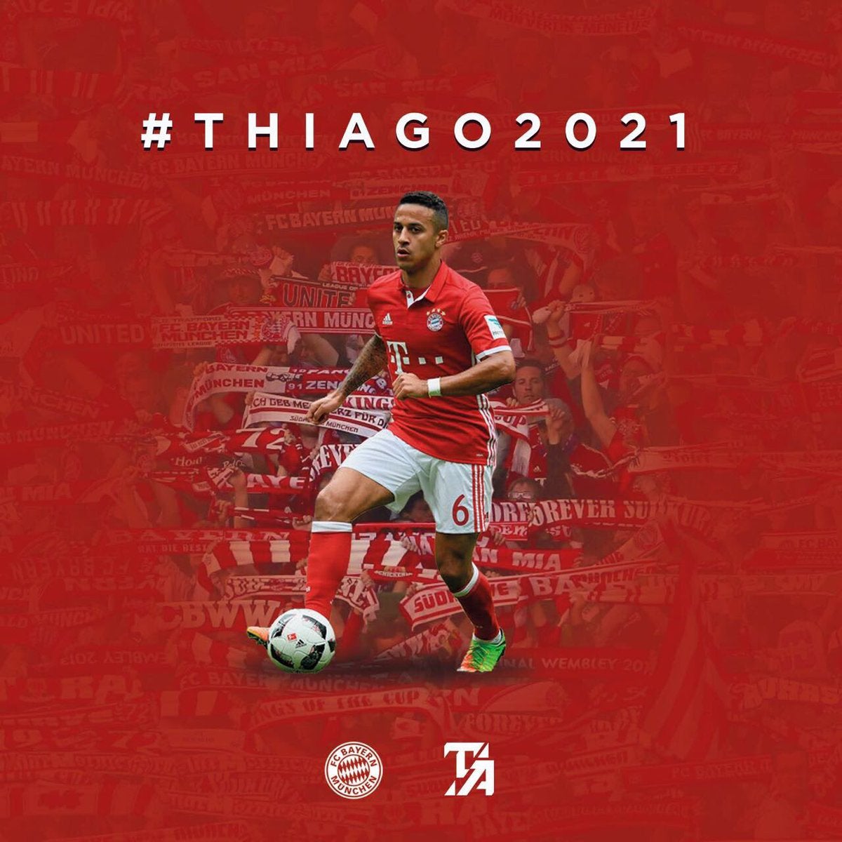 Thiago renueva con el Bayern de Múnich hasta junio de 2021 Thiago renueva con el Bayern de Múnich hasta junio de 2021