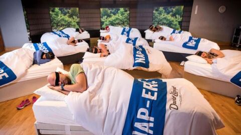 Las camas en la clase de siesta