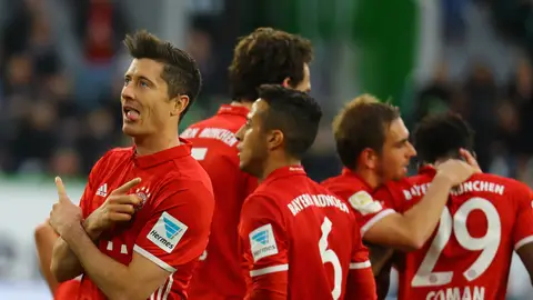 El Bayern celebra un gol El Bayern celebra un gol