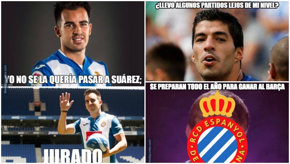 El error de Jurado, Luis Suárez y André Gomes, protagonistas de los 'memes' del Espanyol - Barça El error de Jurado, Luis Suárez y André Gomes, protagonistas de los 'memes' del Espanyol - Barça