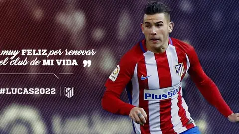 Lucas Hernández, rojiblanco hasta 2022 Lucas Hernández, rojiblanco hasta 2022