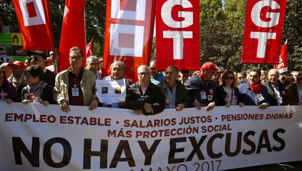 Manifestación en Madrid por el Día del Trabajo