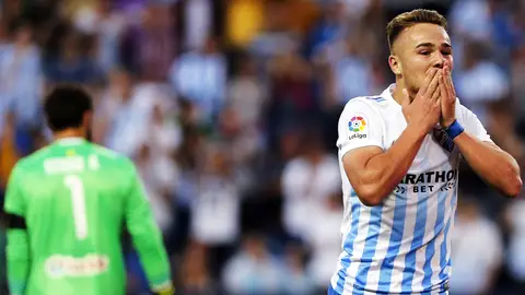 Ontiveros celebra su gol ante el Celta de Vigo Ontiveros celebra su gol ante el Celta de Vigo
