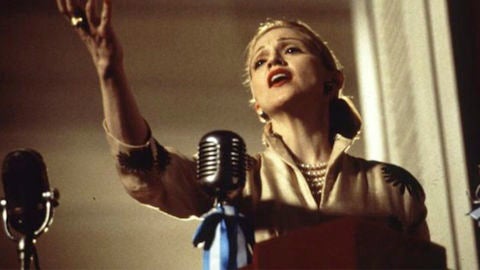 Madonna interpretando a Eva Per&oacute;n en Evita
