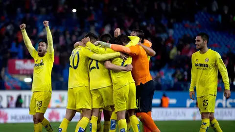 El Villarreal celebra una victoria esta temporada El Villarreal celebra una victoria esta temporada