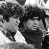 Jorge Cyterszpiler, junto a Maradona