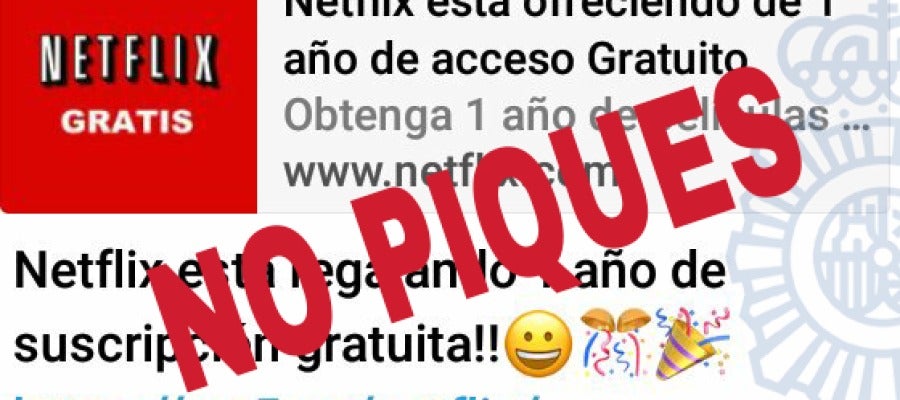 Nueva estafa en WhatsApp sobre Netflix Nueva estafa en WhatsApp sobre Netflix