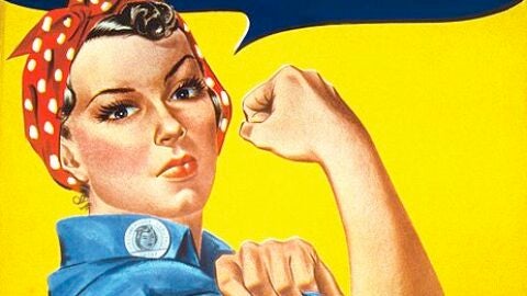 Obra derivada del famoso poster &ldquo;We can do it&rdquo; realizada por Tom Morris. 