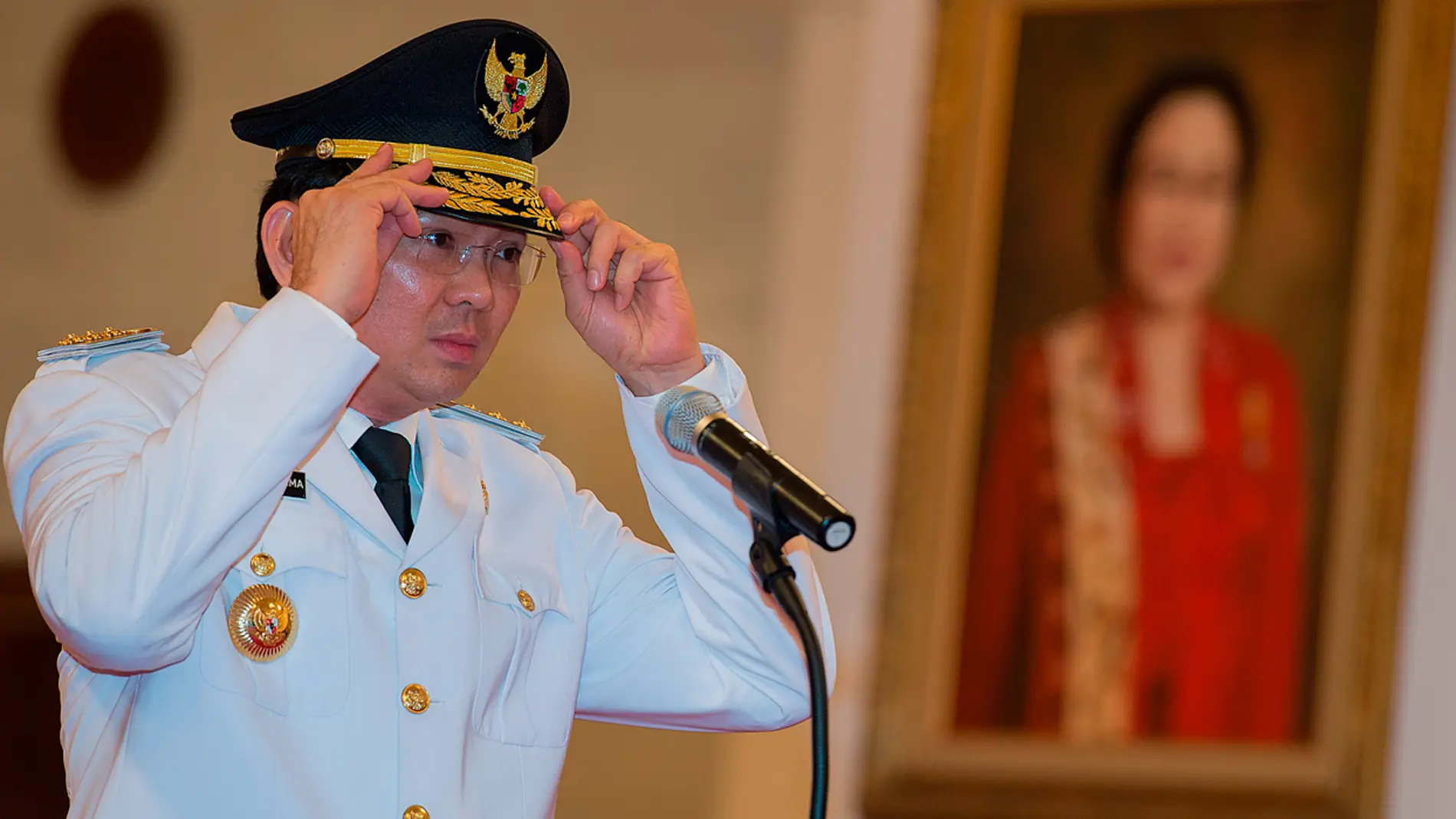 El gobernador saliente de Yakarta, Basuki Tjahaja Purnama