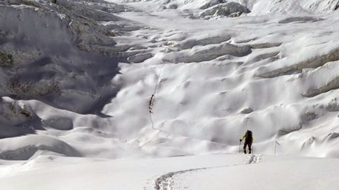 Imagen del Dhaulagiri, en el reto de Carlos Soria.