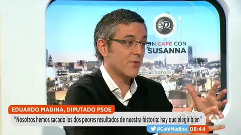 Eduardo Madina en 'Un café con Susanna' Eduardo Madina en 'Un café con Susanna'